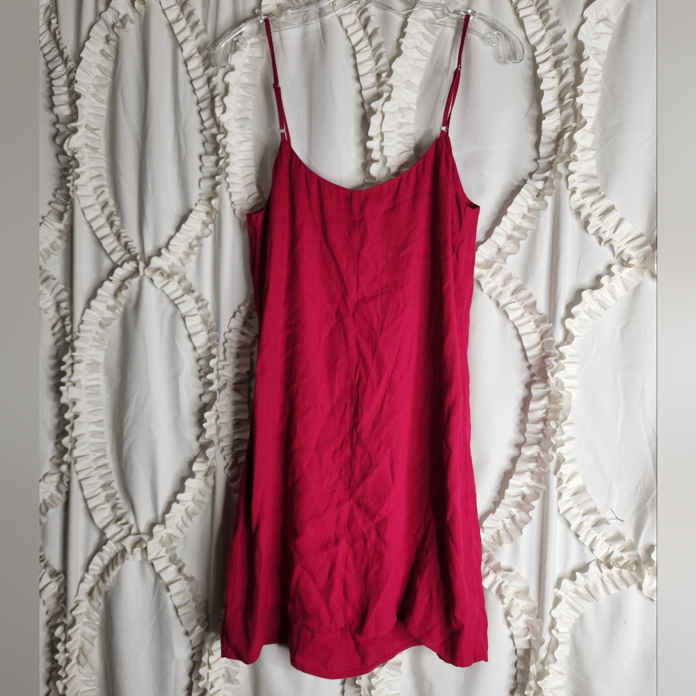 Reformation Rhubarb Lindsay Mini Adjustable Dress Sz 8 - Picture 4 of 7
